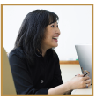 image of woman at computer